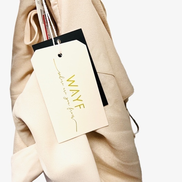 WAYF The Angelina Slit Wrap Gown Dress Size Small - Picture 6 of 8